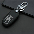 Cheap Genuine Leather Key Ring Auto Key Bags Smart for Audi Q5 - Black